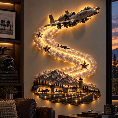 🔥 LAST DAY 49% OFF 🔥 Fighter Jet LED Wall Art – Bring The Spirit Of Flight Home ✈️