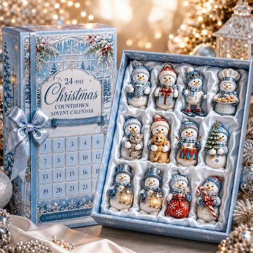🔥🎄 24-Day Christmas Countdown Advent Calendar – Snowman Christmas Series