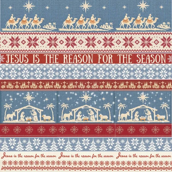 ✝️ Jesus Is The Reason For The Season – Christian Christmas Wrapping Paper 🎄🎁