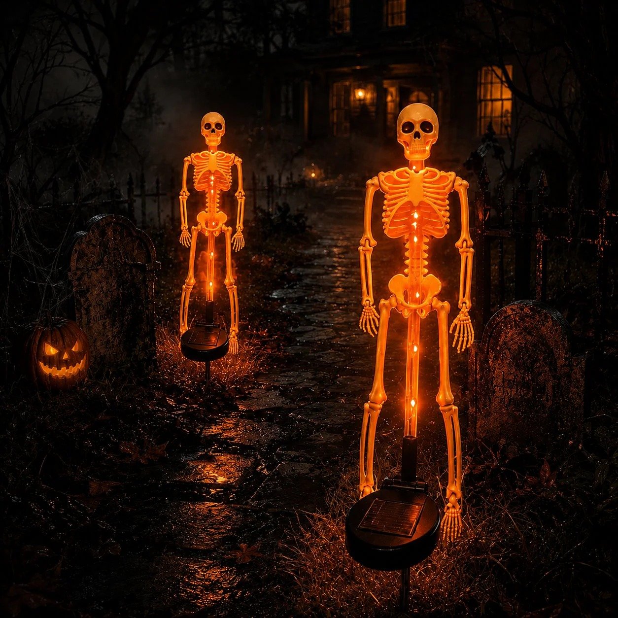 🔥Hot Sale - 49% OFF🎉Solar Skeleton YardStake