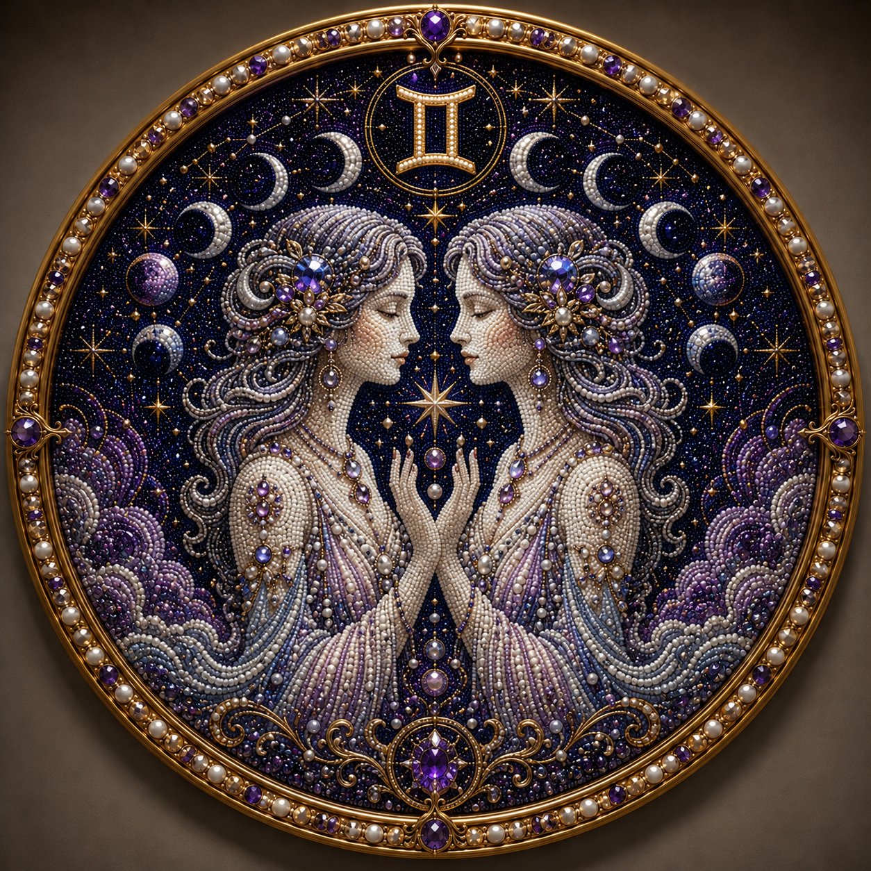 🔥LAST DAY 50% OFF - ♈12 Zodiac Signs Pearl Art Kit — The Perfect Personalized Gift for Astrology Lovers🌙