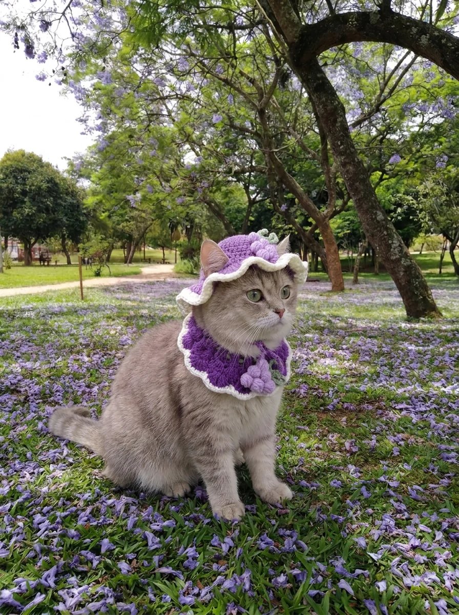 🐱 Handmade Crochet Kitty Hat - Turn your furry little roommate into the star of every photo