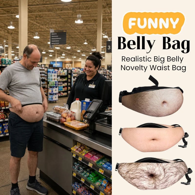 Funny Belly Bag – Realistic Big Belly Novelty Waist Bag