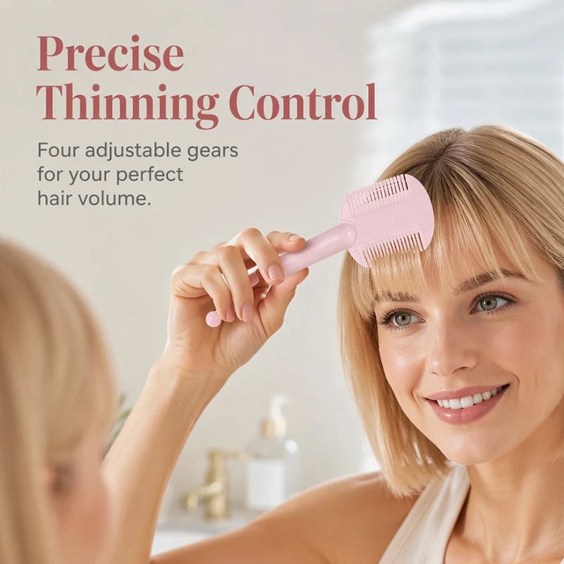 📢📢49% OFF !! Buy 2 Get 1 Free⏰DIY Hair Thinning Comb – Adjustable Blade & Beginner-Friendly Design