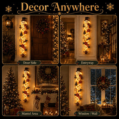 ⏳ Last day! 53% OFF – 🎅MerryCascade™ Glowing Christmas Door Hanger