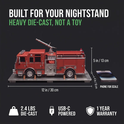 ⏰LAST DAY 60% OFF🚒PullBox - Firefighter Alarm Clock🔥