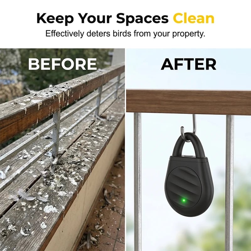 Ultrasonic bird repellent product dimensions and specifications