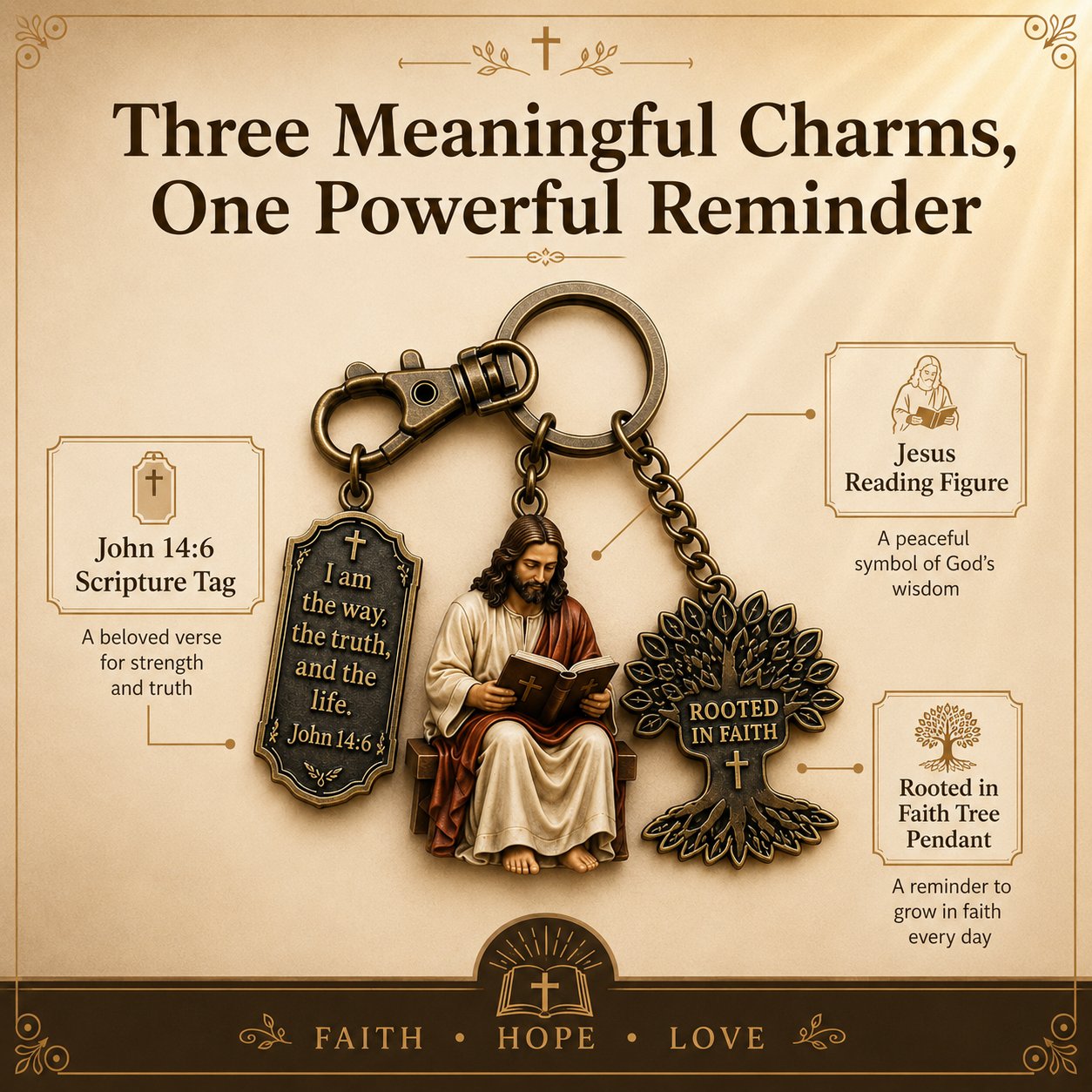 🔥Hot Sale - 49% OFF🎉Reading Keychain