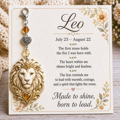 ⌛️ LAST DAY! 🔥 Free Delivery Today Only – Zodiac Charm Commemorative Card 🌙💎