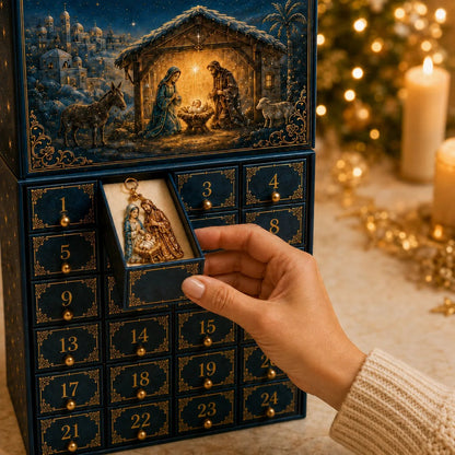 🔥Last Day 50% OFF✨ 2026 Nativity Story Christmas Advent Calendar | 24 Keepsake Ornaments Inspired by the Sacred Journey to Christmas 🎄🙏