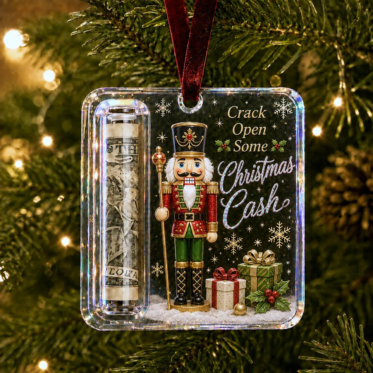 🔥Last Day 50% OFF - ✨🎄Christmas Cash Gift Holder Ornament