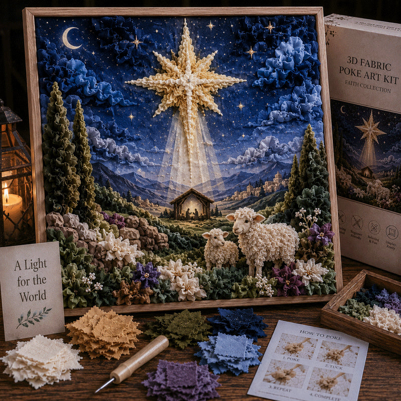 🔥50% Off Last Day🔥✝️ 3D Christian Fabric Poke Art Kit