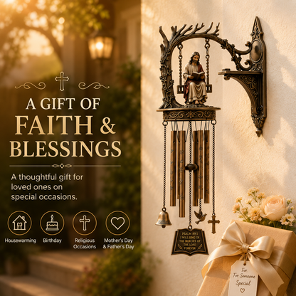Jesus Reading Wall-Mounted Wind Chime