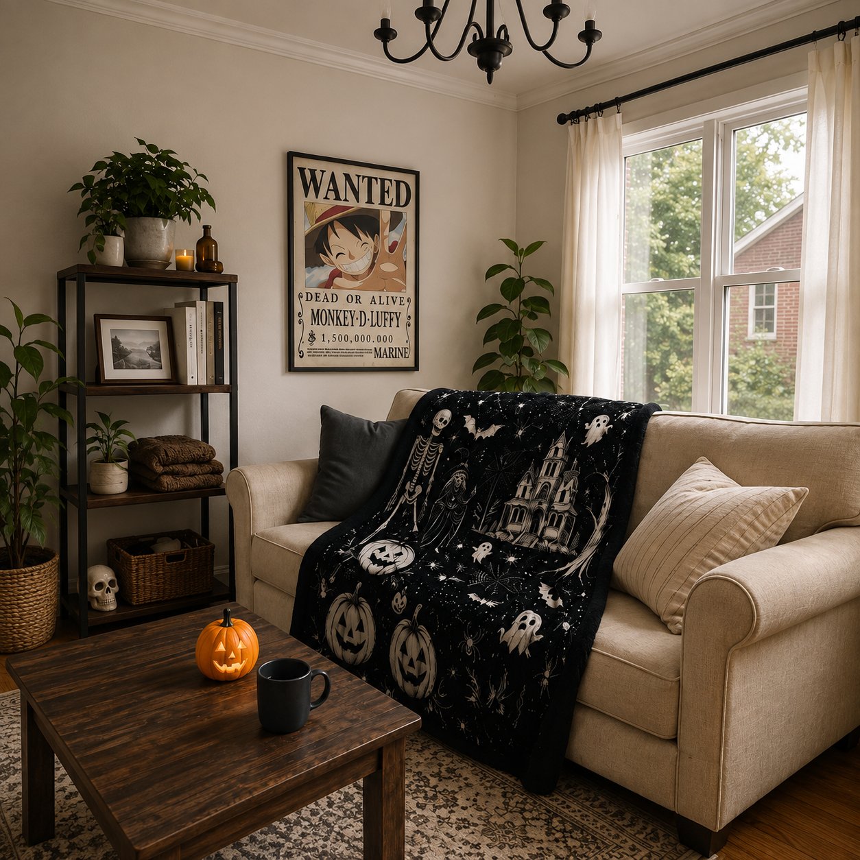 🔥Last Day 49% OFF - 🎃👻Trick Or Trace Halloween Coloring Blanket🎨