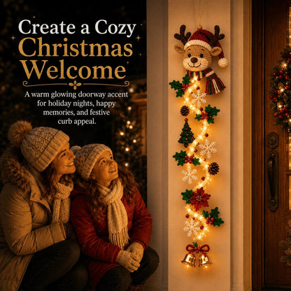 ⏳ Last day! 53% OFF – 🎅MerryCascade™ Glowing Christmas Door Hanger