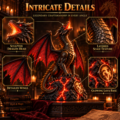 🔥 LAST DAY 50% OFF - Dragon Fire Projection Lamp ✨ Turn Your Room Into A Legendary Realm