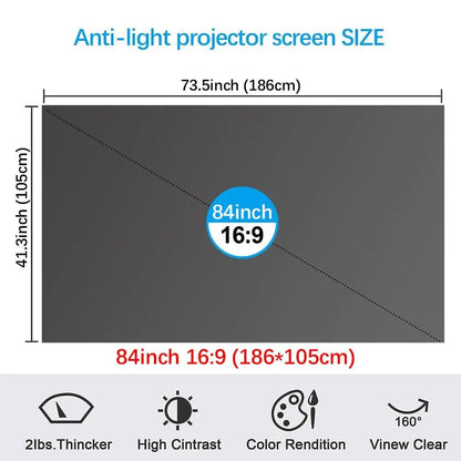 🔥Hot Sale - 49% OFF🔥4K Metal Lightproof Foldable Portable Movie Screen (16:9)🎥✨