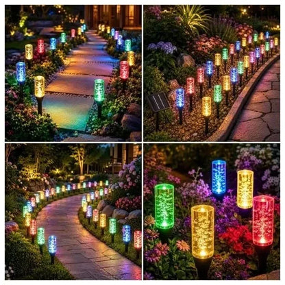 ⏰Last Day 49% OFF ✨Solar Pathway Lights Outdoor Crystal Bubble