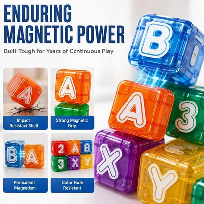 🔥Last Day 49% OFF !! ⏰Magnetic Alphabet Number Cubes for Children