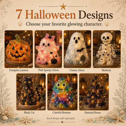 🎉⏳ 49% OFF – 🎃 Beginner-Friendly DIY Lighted Sea Glass Halloween Character Kit Collection | Complete Kit with Sea Glass Pieces, LED Lights & Step-by-Step Guide Included 💕