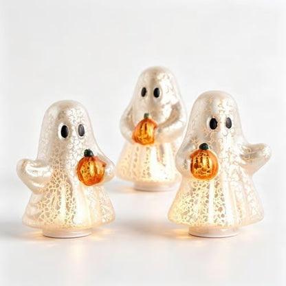 ⚡Light-Up Mercury Glass Ghost Figurines