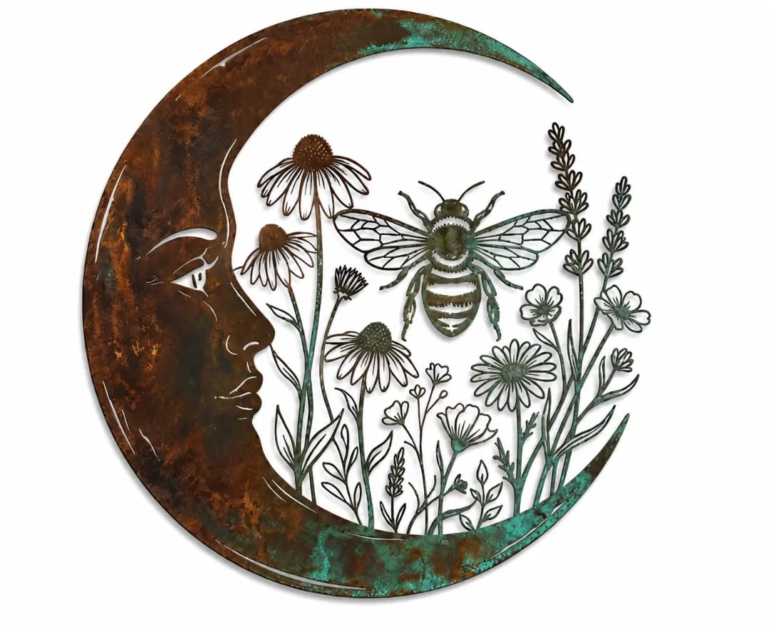 🔥Last Day 49% OFF -Dragonfly Moon Wall Decor