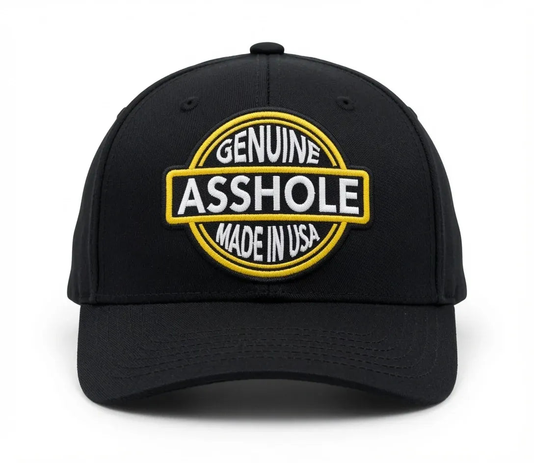 🔥Genuine Asshole Hat | Funny Embroidered Attitude Cap-Made by Jim