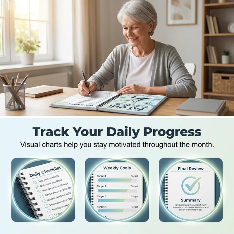 ☯️ 28-Day Tai Chi Practice Book for Beginners and Seniors