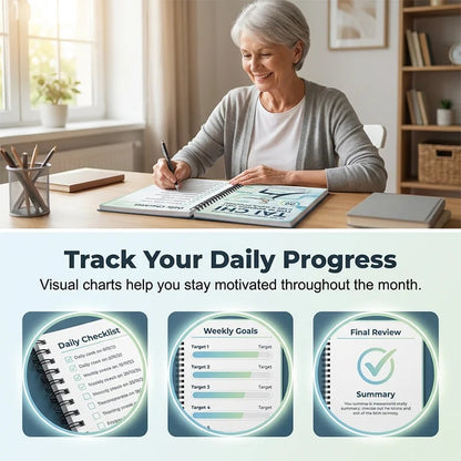 ☯️ 28-Day Tai Chi Practice Book for Beginners and Seniors