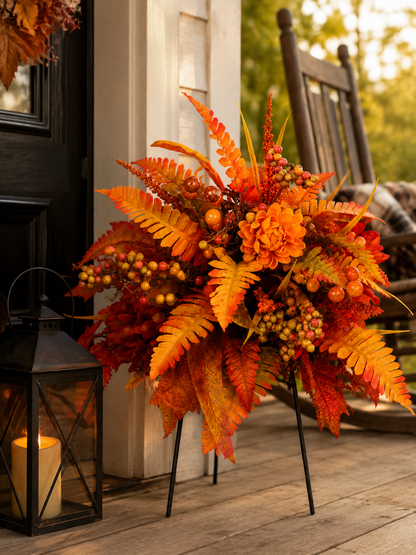 🍂LAST DAY SALE 50% OFF🍂Autumn Harvest Floral Garden Stake Arrangement