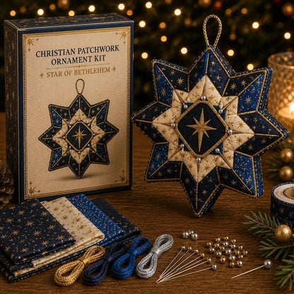 🔥HOT SALE🔥⏳ Last Day 49% OFF – ✝️ Beginner-Friendly DIY Christian Block Figure Patchwork Ornament Kit Collection | Complete Kit with Pre-Cut Fabrics, Padded Ornament Form & Step-by-Step Guide Included 💕