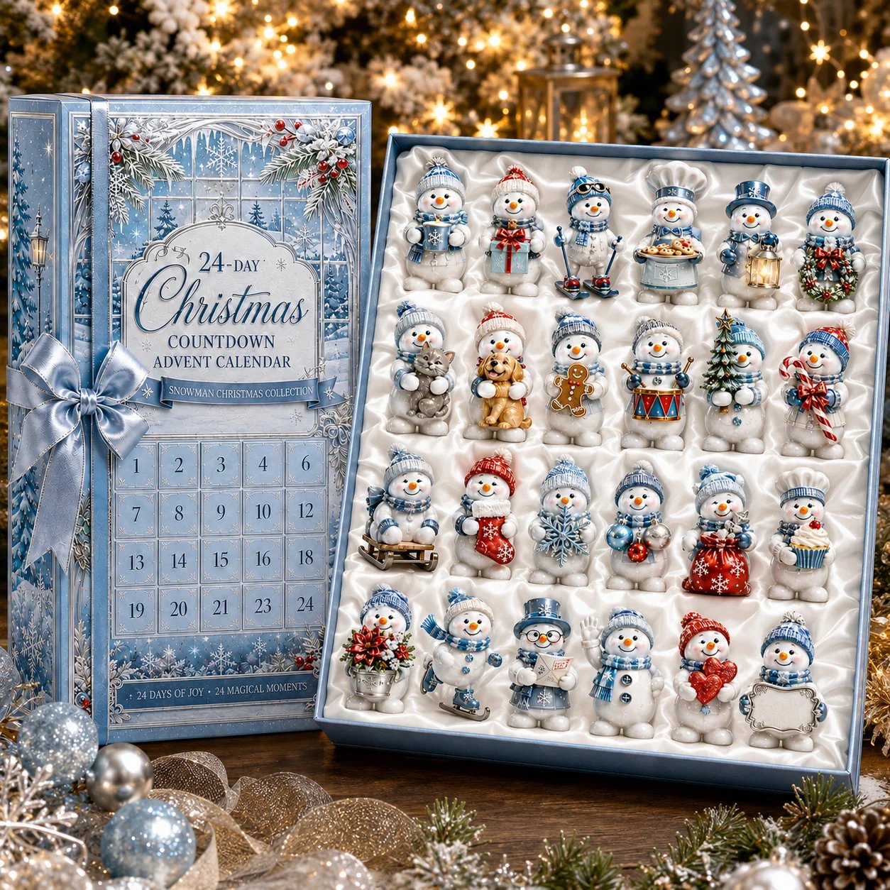 🔥🎄 24-Day Christmas Countdown Advent Calendar – Snowman Christmas Series