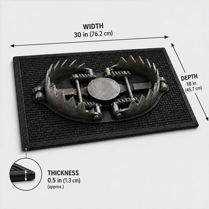 🔥 LAST DAY 49% OFF - 😂 Gotcha! 3D Bear Trap Illusion Doormat – Funny Prank Entry Mat