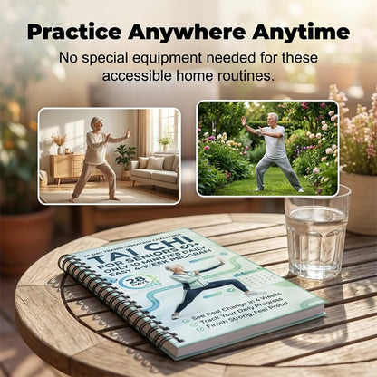 ☯️ 28-Day Tai Chi Practice Book for Beginners and Seniors