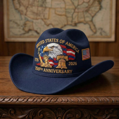 ⚡️Last Day 49% OFF - 250 Years Later — Still Standing Patriotic Cowboy Hat
