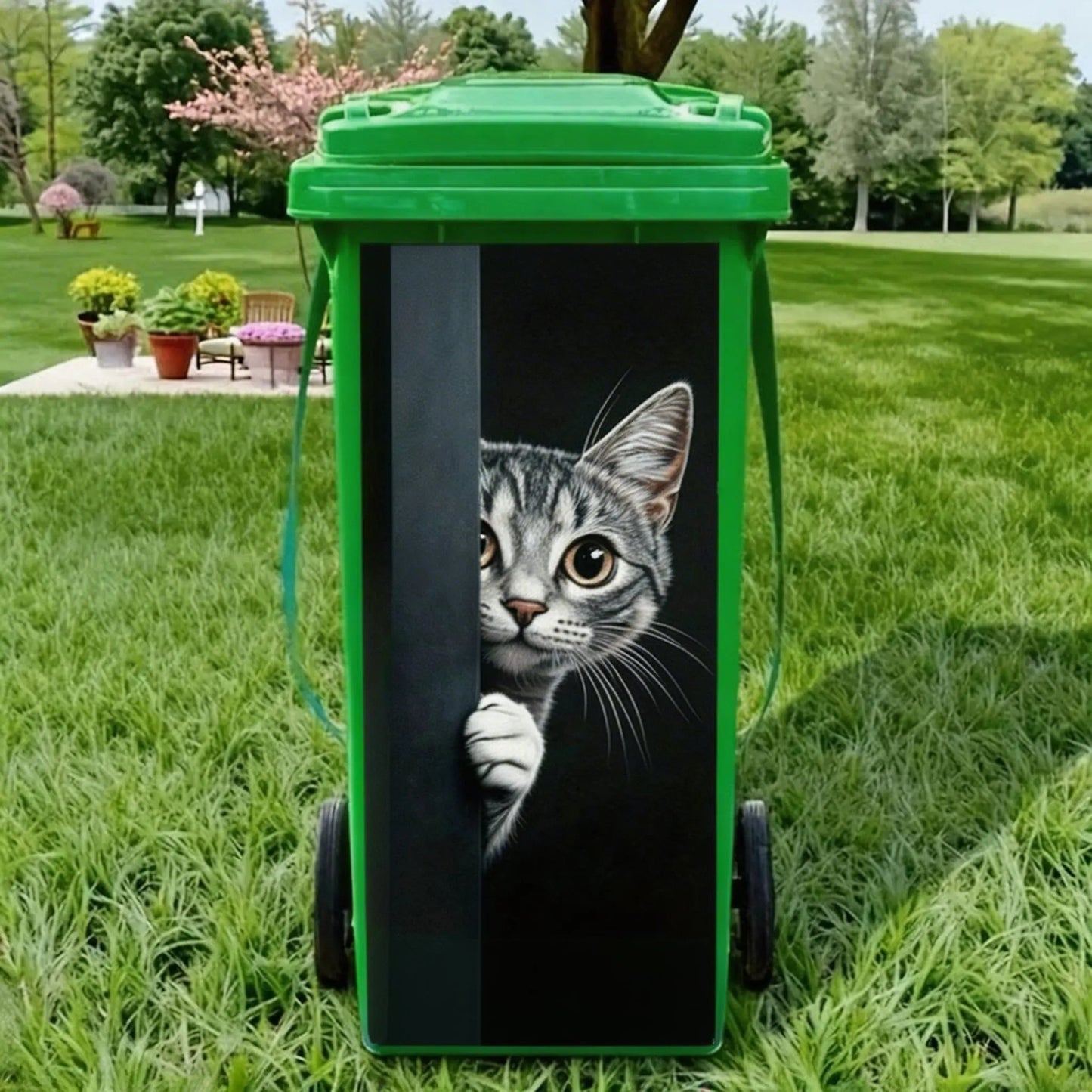 ⏳ Last Day 49% OFF – Creative Trash Can Sticker with Colourful Cartoon✨