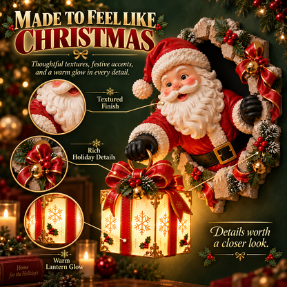 🎅✨ LAST DAY 50% OFF ✨ Santa’s Magical Wall Surprise Light - A 3D Christmas Decoration That Brings Holiday Magic To Life