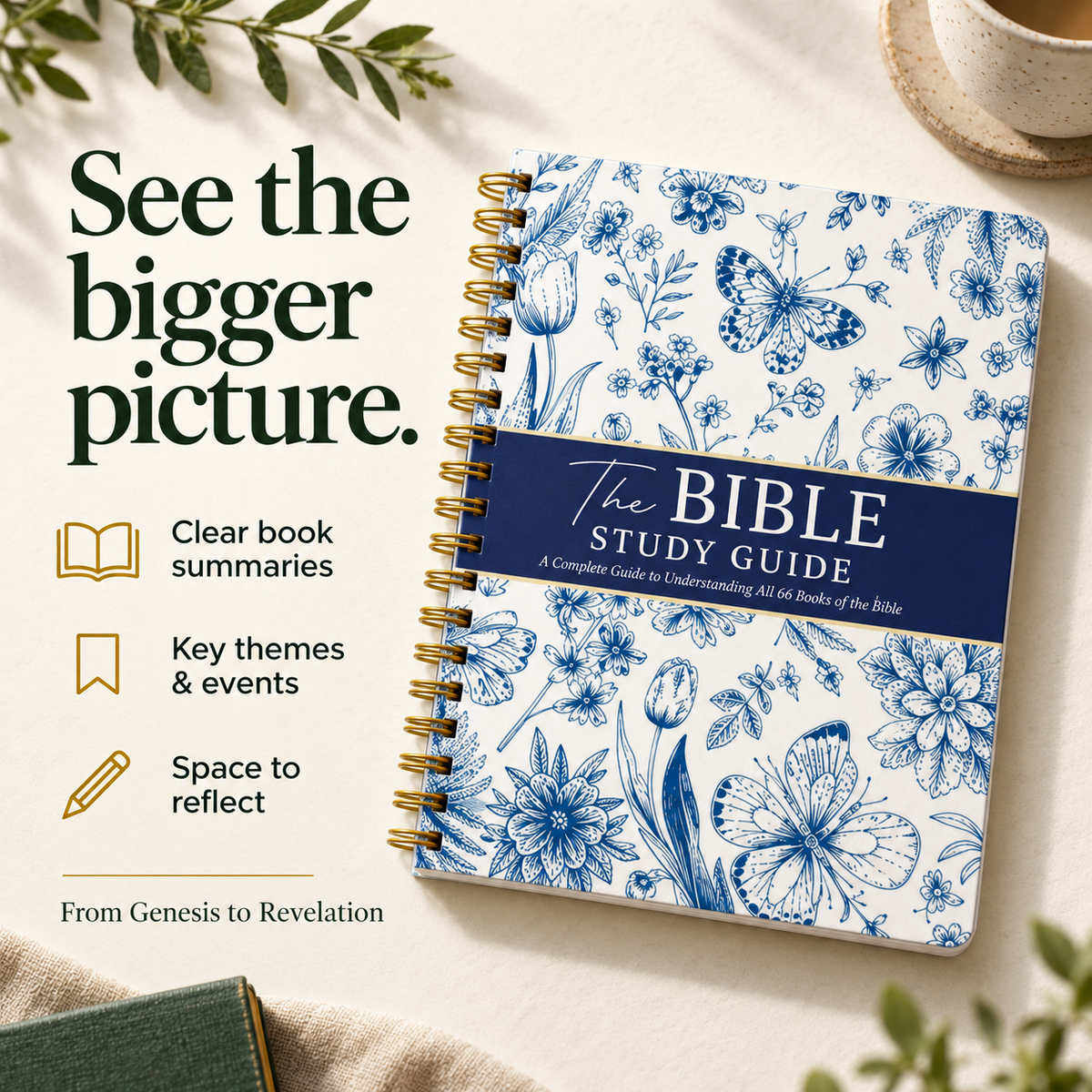 🔥Last Day 50% OFF - ✝️📚Bible Study Guide for Women & Men: A Complete Guide to Understanding All 66 Books of the Bible
