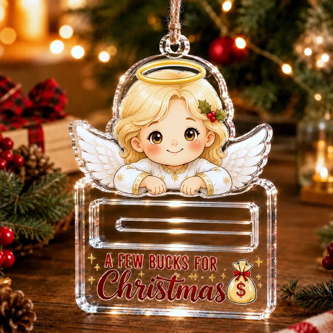 🔥Last Day 60% OFF - 🎄A Few Bucks For ChristmasTM Crystal Acrylic Money Holder Ornament