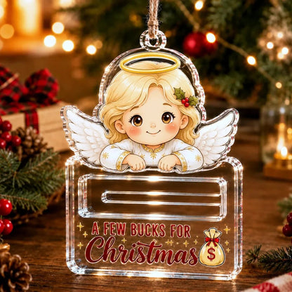 🔥Last Day 60% OFF - 🎄A Few Bucks For ChristmasTM Crystal Acrylic Money Holder Ornament