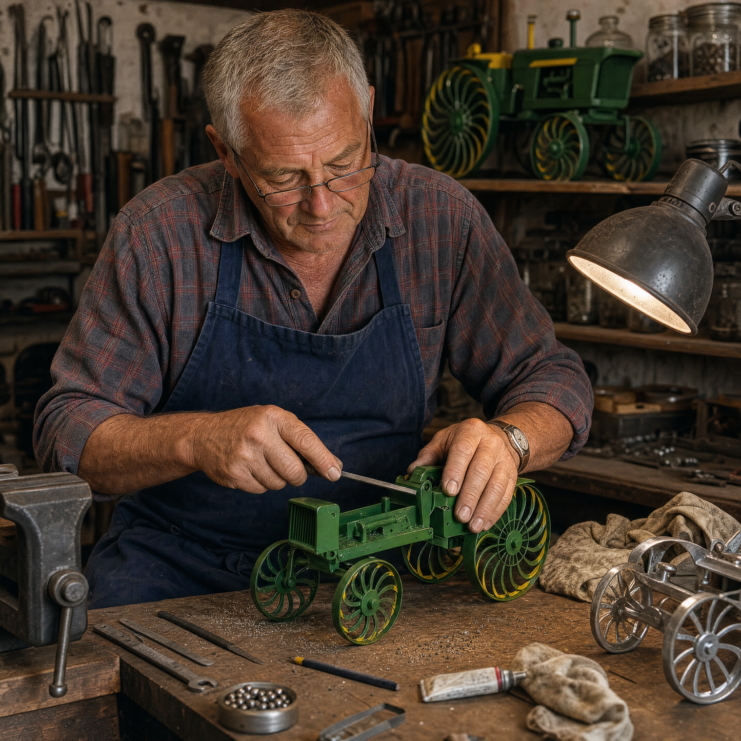 🚜Only Today 60% OFF-Earl's Handmade Tractor Wind Spinner