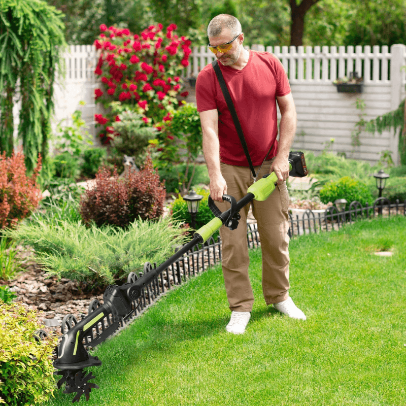 Zavrlygoods™ Multifunctional 2-in-1 Cordless Tiller & Cultivator with Telescopic Pole