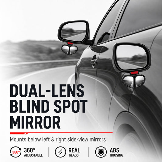 🔥🚗 360° Blind Spot Wide-Angle Rearview Mirror