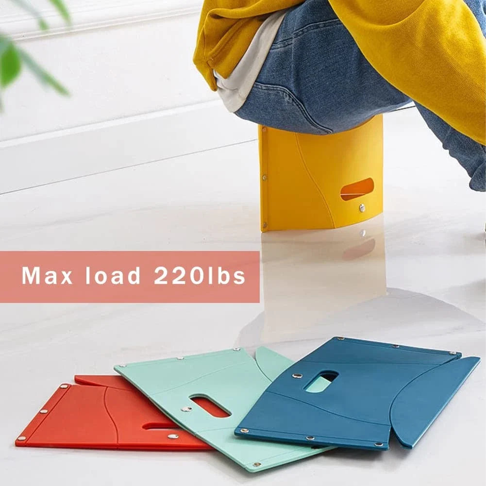 Ultralight Folding Travel Stool & Airplane Footrest——Relief for Long Flights, Camping & Outdoor Waiting