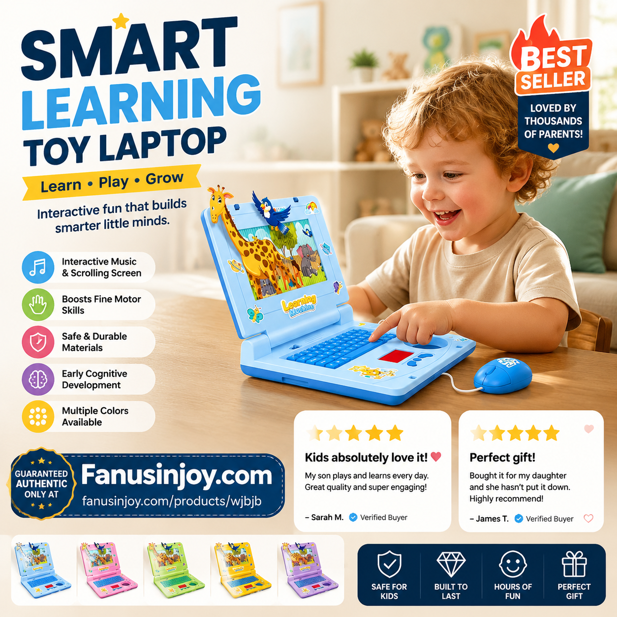 🎉 2026 Sale — Over 28,000 Sold!💻 Interactive Simulation Toy Laptop 🎵