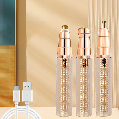 🥳2026 HOT SALE🥳💞50K+ SOLD!✂️🧔 40% OFF! Portable Electric Eyebrow Trimmer – 3 interchangeable heads for brows, nose & body. Gentle, pain‑free & USB rechargeable. Grooming made easy! 🪒✨