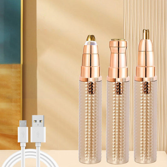 🥳2026 HOT SALE🥳💞50K+ SOLD!✂️🧔 40% OFF! Portable Electric Eyebrow Trimmer – 3 interchangeable heads for brows, nose & body. Gentle, pain‑free & USB rechargeable. Grooming made easy! 🪒✨