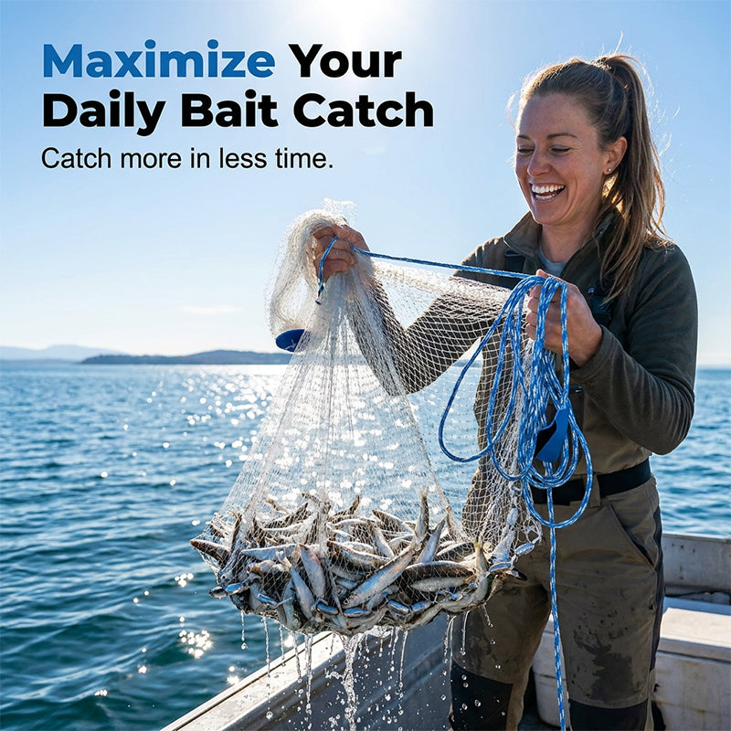 Freshwater and saltwater cast net fishing