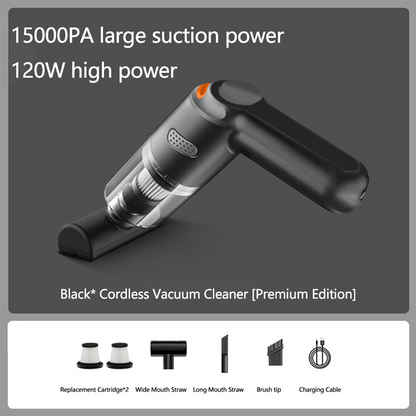 ⏳Limited-time 49% off⏰Cordless car vacuum – 10000Pa suction, lightweight, long battery life!🚗💨