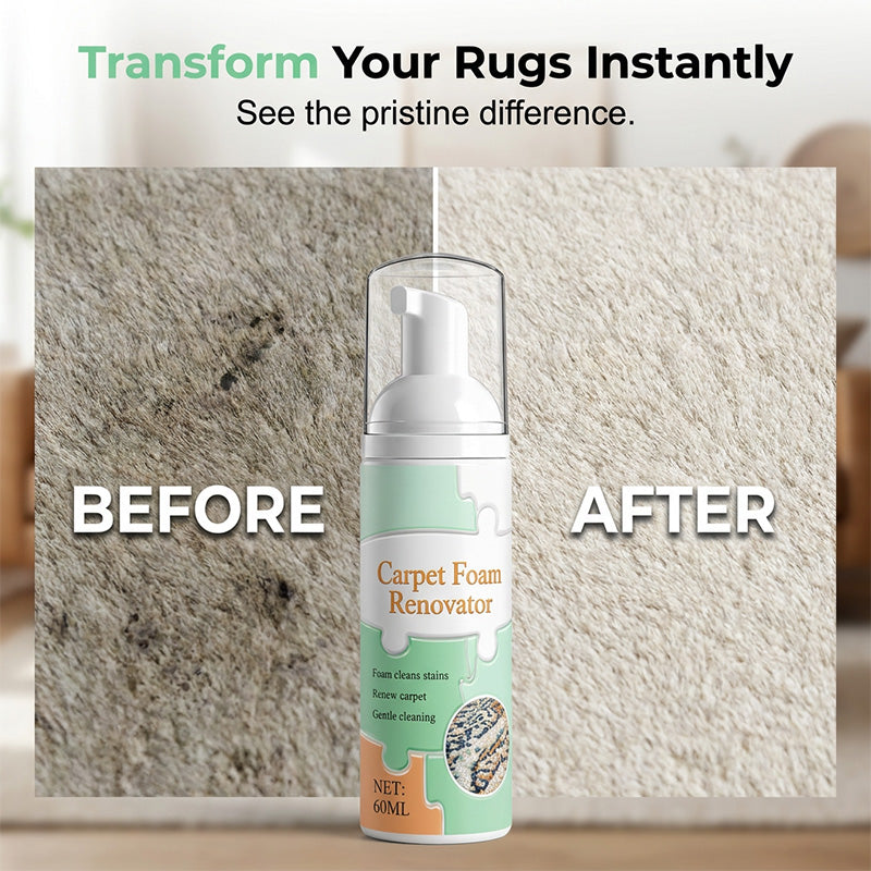 🔥Limited Time Promotion 50% OFF🔥Waterless Carpet Foam Stain Remover with Towel